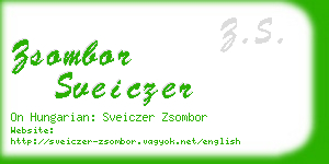 zsombor sveiczer business card